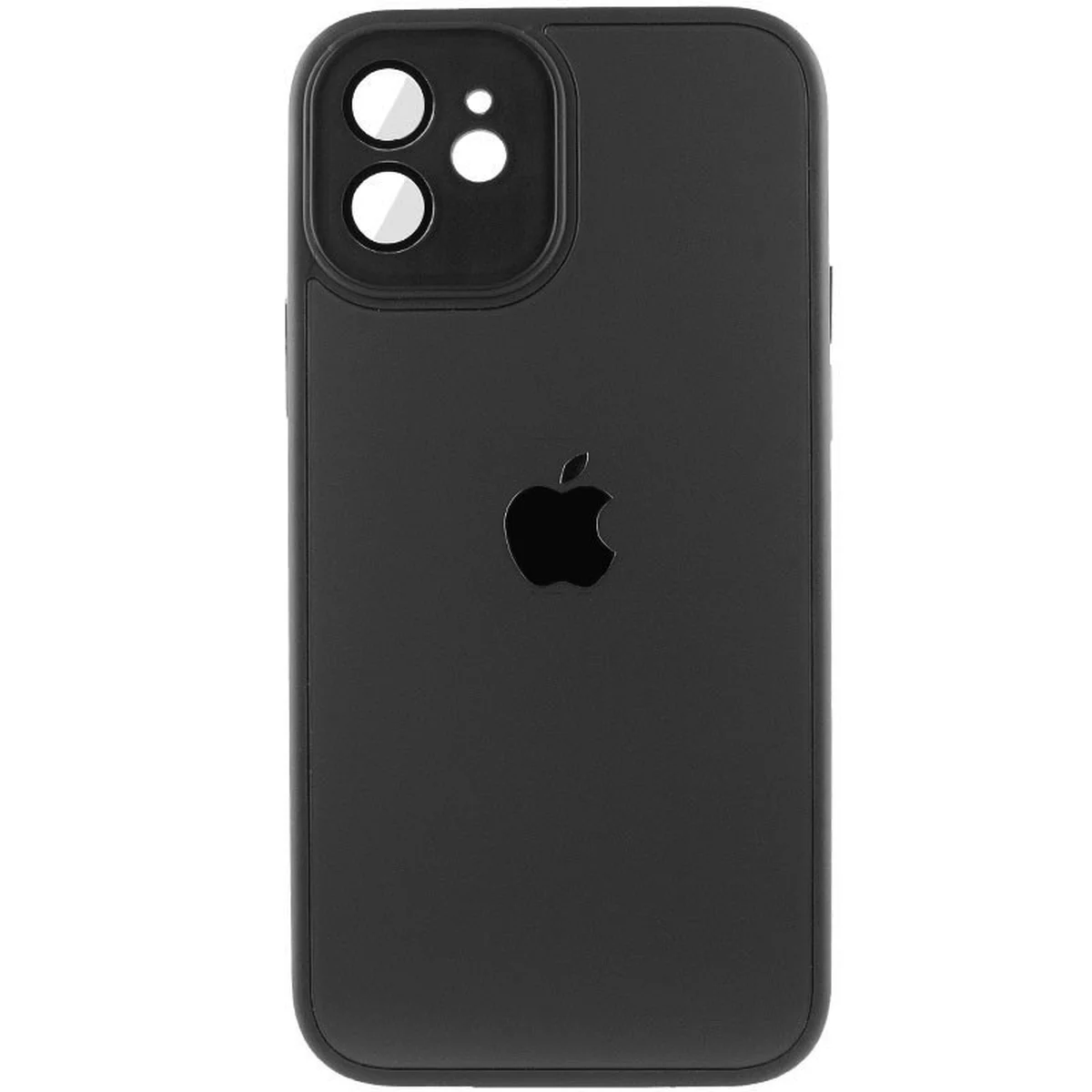Чохол TPU+Glass Sapphire Midnight для Apple iPhone 12 (6.1") Чорний / Black