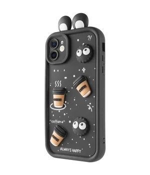 Чохол TPU Toys Case with Ears для Apple iPhone 12 (6.1") Black