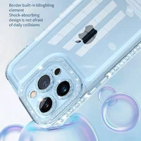 Чехол TPU Starfall Clear для Apple iPhone 12 Pro (6.1") Голубой