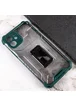 Ударопрочный чехол Transformer CrystalRing для Apple iPhone 12 (6.1") Темно-зеленый