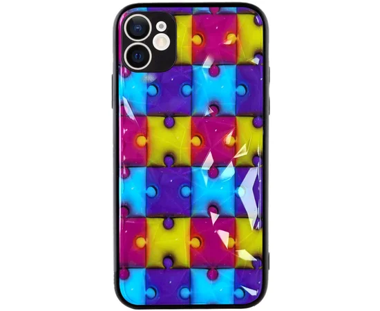 TPU+PC чехол Prisma Fluffie для Apple iPhone 12 (6.1") Puzzle