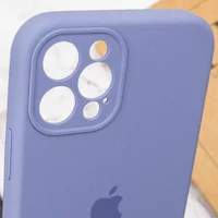Чехол Silicone Case Full Camera Protective (AA) для Apple iPhone 12 Pro (6.1") Серый / Lavender Gray / PVH