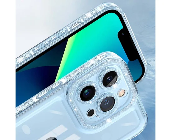 Чехол TPU Starfall Clear для Apple iPhone 12 Pro (6.1") Голубой