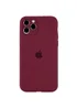 Чехол Silicone Case Full Camera Protective (AA) для Apple iPhone 12 Pro (6.1") Бордовый / Plum
