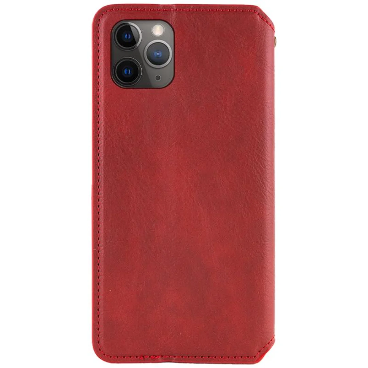 Кожаный чехол-книжка GETMAN Cubic (PU) для Apple iPhone 12 Pro / 12 (6.1") Красный