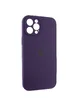 Чехол Silicone Case Full Camera Protective (AA) для Apple iPhone 12 Pro (6.1") Фиолетовый / Elderberry / PVH