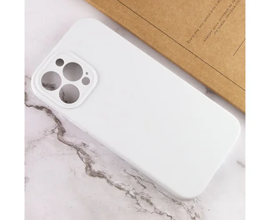 Чехол Silicone Case Lakshmi Square Full Camera для Apple iPhone 12 Pro (6.1") Белый / White