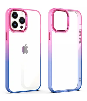 Чохол TPU+PC Fresh sip series для Apple iPhone 12 Pro / 12 (6.1") Рожевий / Синій