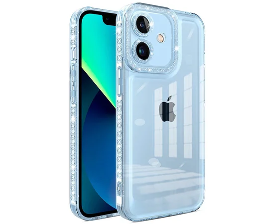 Чехол TPU Starfall Clear для Apple iPhone 12 (6.1") Голубой