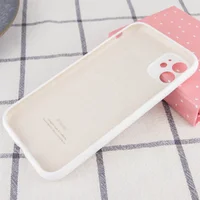 Чехол Silicone Case Full Camera Protective (AA) для Apple iPhone 12 (6.1") Белый / White