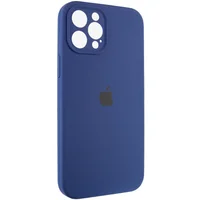Чехол Silicone Case Full Camera Protective (AA) для Apple iPhone 12 Pro (6.1") Синий / Deep navy / PVH