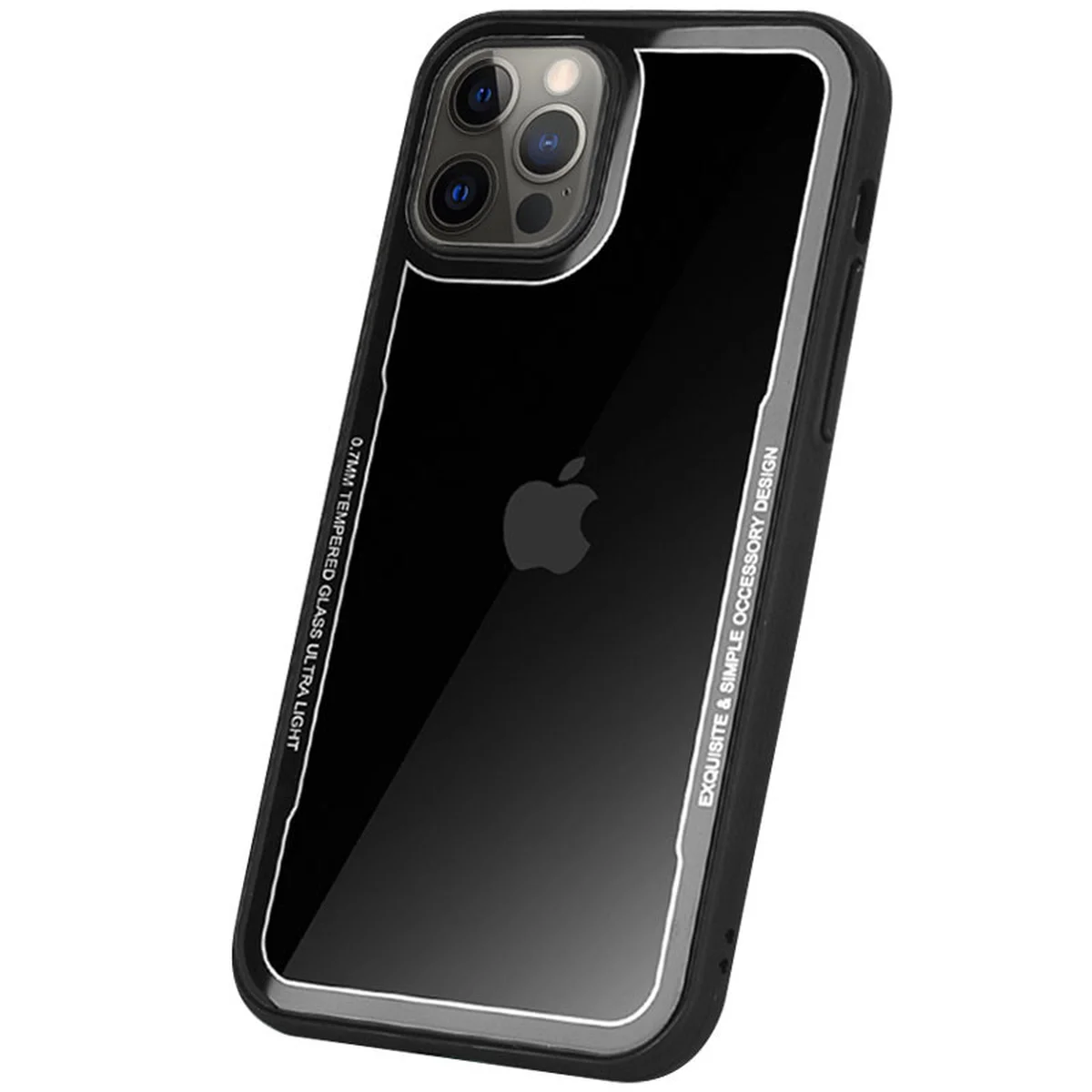 TPU+PC чехол G-Case Shock Crystal для Apple iPhone 12 Pro / 12 (6.1") Черный