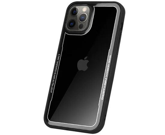 TPU+PC чехол G-Case Shock Crystal для Apple iPhone 12 Pro / 12 (6.1") Черный