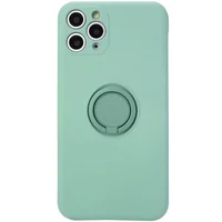 Чехол TPU Candy Ring Full Camera для Apple iPhone 12 Pro (6.1") Бирюзовый / Ice Blue