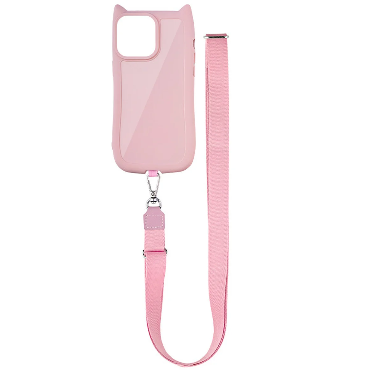 Чехол TPU GETMAN Cat with straps для Apple iPhone 12 Pro / 12 (6.1") Pink