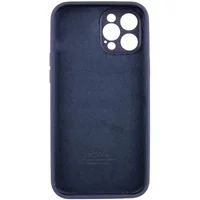 Чехол Silicone Case Full Camera Protective (AA) для Apple iPhone 12 Pro (6.1") Темно-синий / Midnight blue