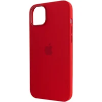 Чехол Silicone case (AAA) full with Magsafe для Apple iPhone 12 Pro / 12 (6.1") Красный / Red