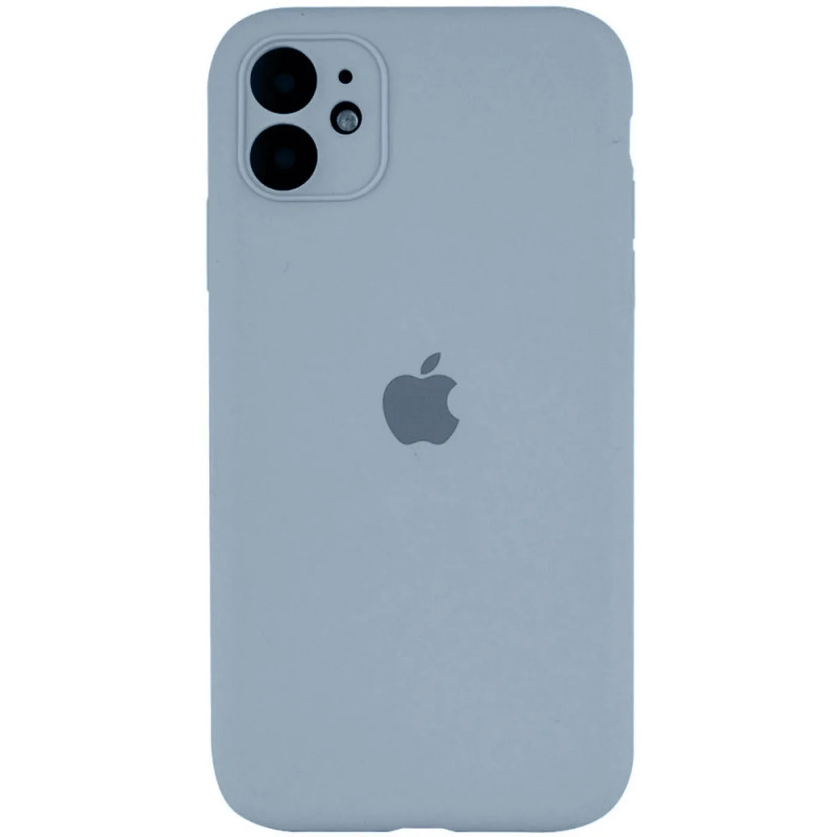 Чехол Silicone Case Full Camera Protective (AA) для Apple iPhone 12 (6.1") Голубой / Sweet Blue