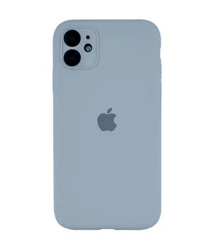 Чехол Silicone Case Full Camera Protective (AA) для Apple iPhone 12 (6.1") Голубой / Sweet Blue