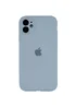 Чехол Silicone Case Full Camera Protective (AA) для Apple iPhone 12 (6.1") Голубой / Sweet Blue