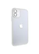 Чехол TPU+Glass Sapphire Midnight для Apple iPhone 12 (6.1") Белый / White