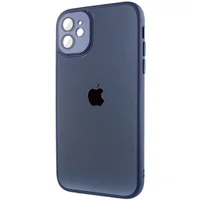 Чехол TPU+Glass Sapphire Midnight для Apple iPhone 12 (6.1") Синий / Deep navy