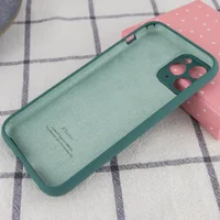 Чехол Silicone Case Full Camera Protective (AA) для Apple iPhone 12 Pro (6.1") Зеленый / Pine green