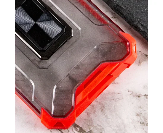 Ударопрочный чехол Transformer CrystalRing для Apple iPhone 12 (6.1") Красный