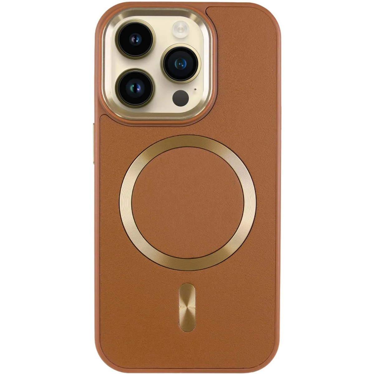 Кожаный чехол SnapCase with MagSafe для Apple iPhone 12 Pro / 12 (6.1") Brown