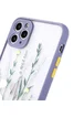 TPU+PC чехол Picture Color Buttons full camera для Apple iPhone 12 Pro (6.1") Lavender Grey / Цветы