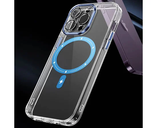 Чехол TPU+PC Colorful with MagSafe для Apple iPhone 12 Pro (6.1") Blue