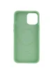 Чехол Silicone case (AAA) full with Magsafe and Animation для Apple iPhone 12 Pro / 12 (6.1") Зеленый / Pistachio