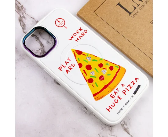 TPU+PC чехол Funny pictures with MagSafe для Apple iPhone 12 Pro / 12 (6.1") Pizza