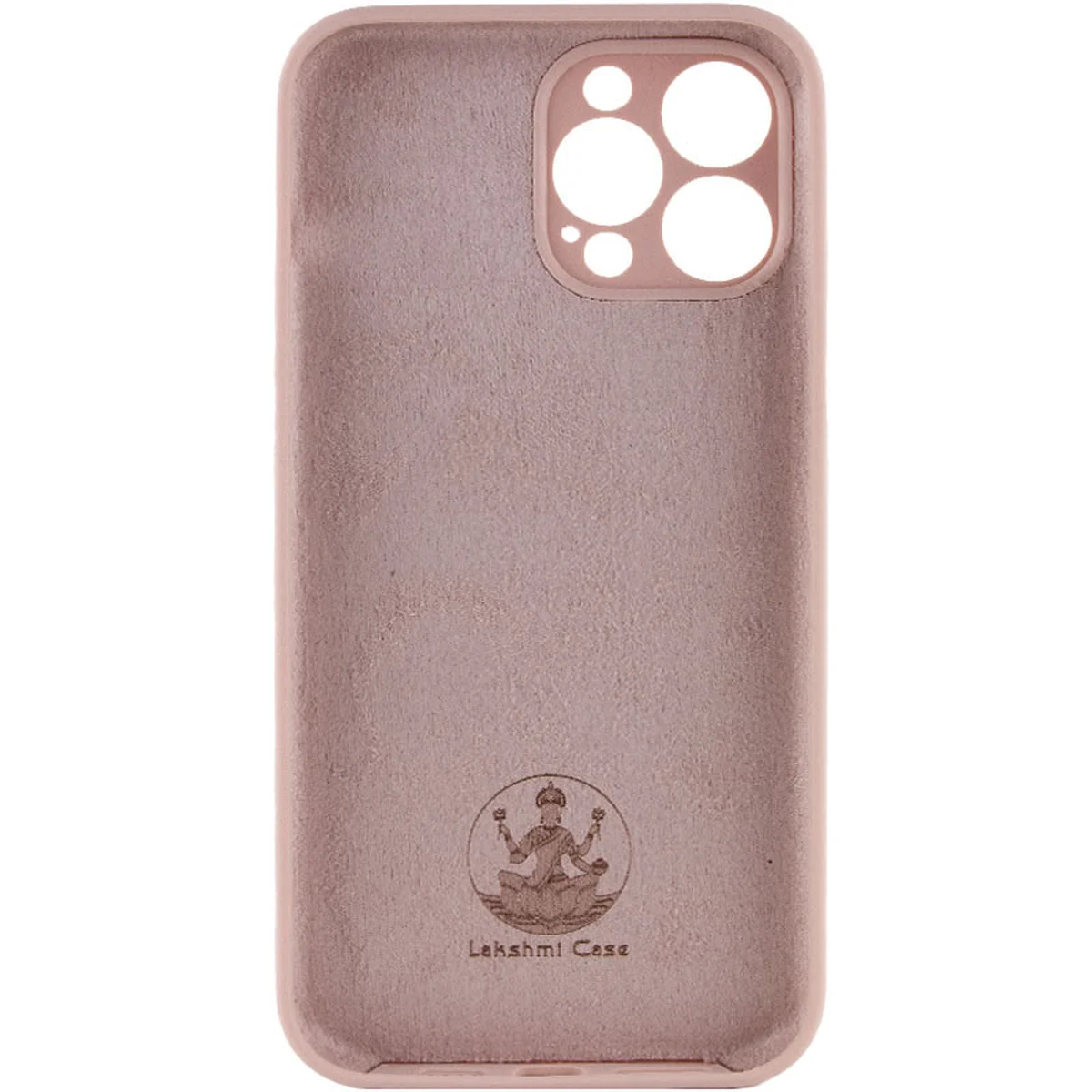 Чехол Silicone Case Lakshmi Square Full Camera для Apple iPhone 12 Pro (6.1") Розовый / Pink Sand