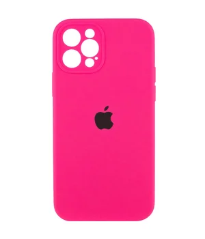 Чохол Silicone Case Full Camera Protective (AA) для Apple iPhone 12 Pro (6.1 ") Рожевий / Barbie pink