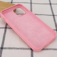 Чехол Silicone Case Full Protective (AA) для Apple iPhone 12 Pro / 12 (6.1") Розовый / Light pink