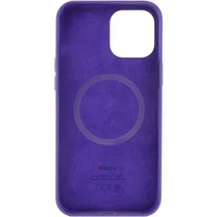 Чехол Silicone case (AAA) full with Magsafe and Animation для Apple iPhone 12 Pro / 12 (6.1") Фиолетовый / Amethyst