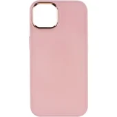 TPU чехол Bonbon Metal Style для Apple iPhone 12 Pro / 12 (6.1") Розовый / Light pink