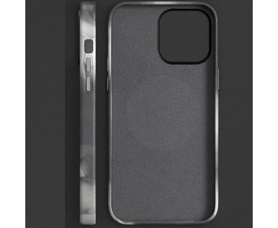 Кожаный чехол Figura Series Case with MagSafe для Apple iPhone 12 Pro / 12 (6.1") Black