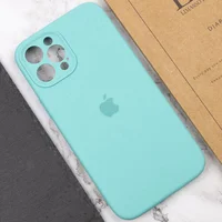 Чехол Silicone Case Full Camera Protective (AA) для Apple iPhone 12 Pro (6.1") Бирюзовый / Marine Green