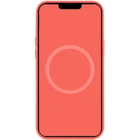 Чехол Silicone case (AAA) full with Magsafe and Animation для Apple iPhone 12 Pro / 12 (6.1") Оранжевый / Pink citrus