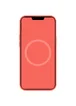 Чохол Silicone case (AAA) full with Magsafe and Animation для Apple iPhone 12 Pro / 12 (6.1 ") Помаранчевий / Pink citrus