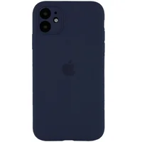 Чехол Silicone Case Full Camera Protective (AA) для Apple iPhone 12 (6.1") Темно-синий / Midnight blue / PVH