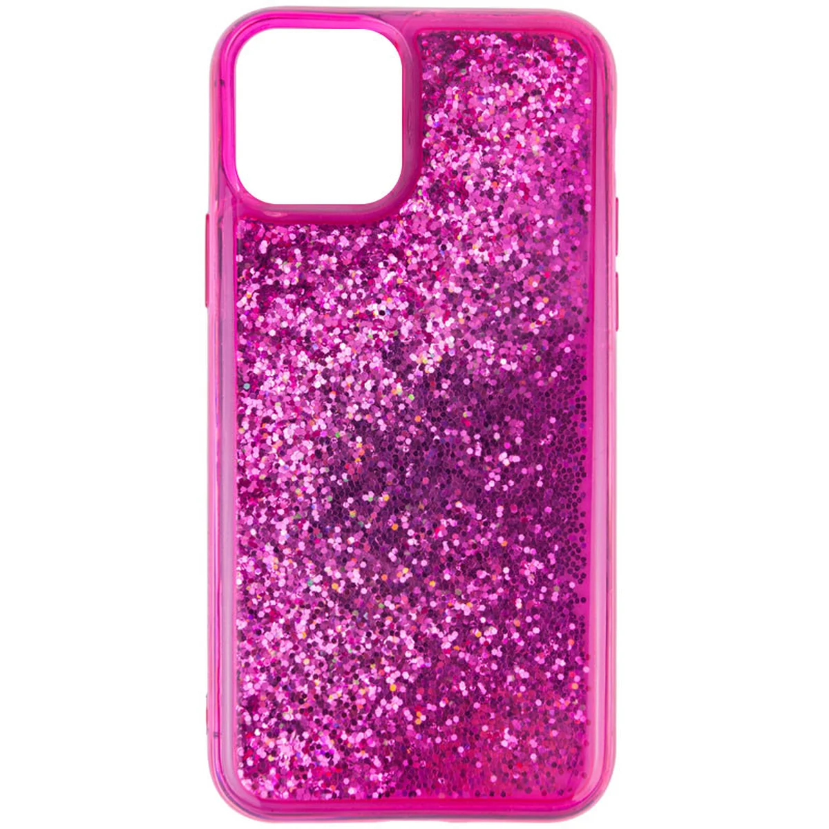 TPU + PC чохол Sparkle (glitter) для Apple iPhone 12 Pro / 12 (6.1 ") Малиновий