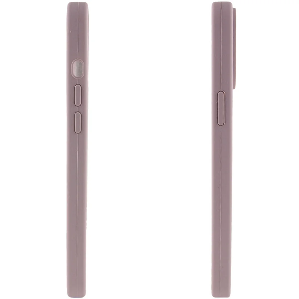 Чохол Silicone Case Lakshmi Square Full Camera для Apple iPhone 12 (6.1") Сірий / Lavender