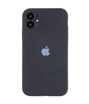 Чохол Silicone Case Full Camera Protective (AA) Apple iPhone 12 (6.1") Сірий / Dark Gray
