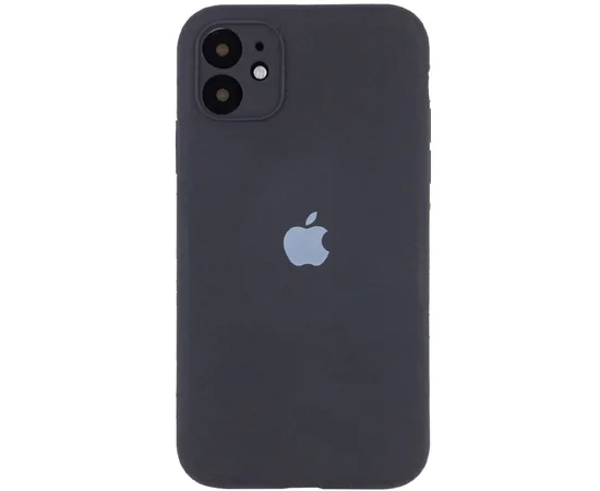 Чохол Silicone Case Full Camera Protective (AA) Apple iPhone 12 (6.1") Сірий / Dark Gray