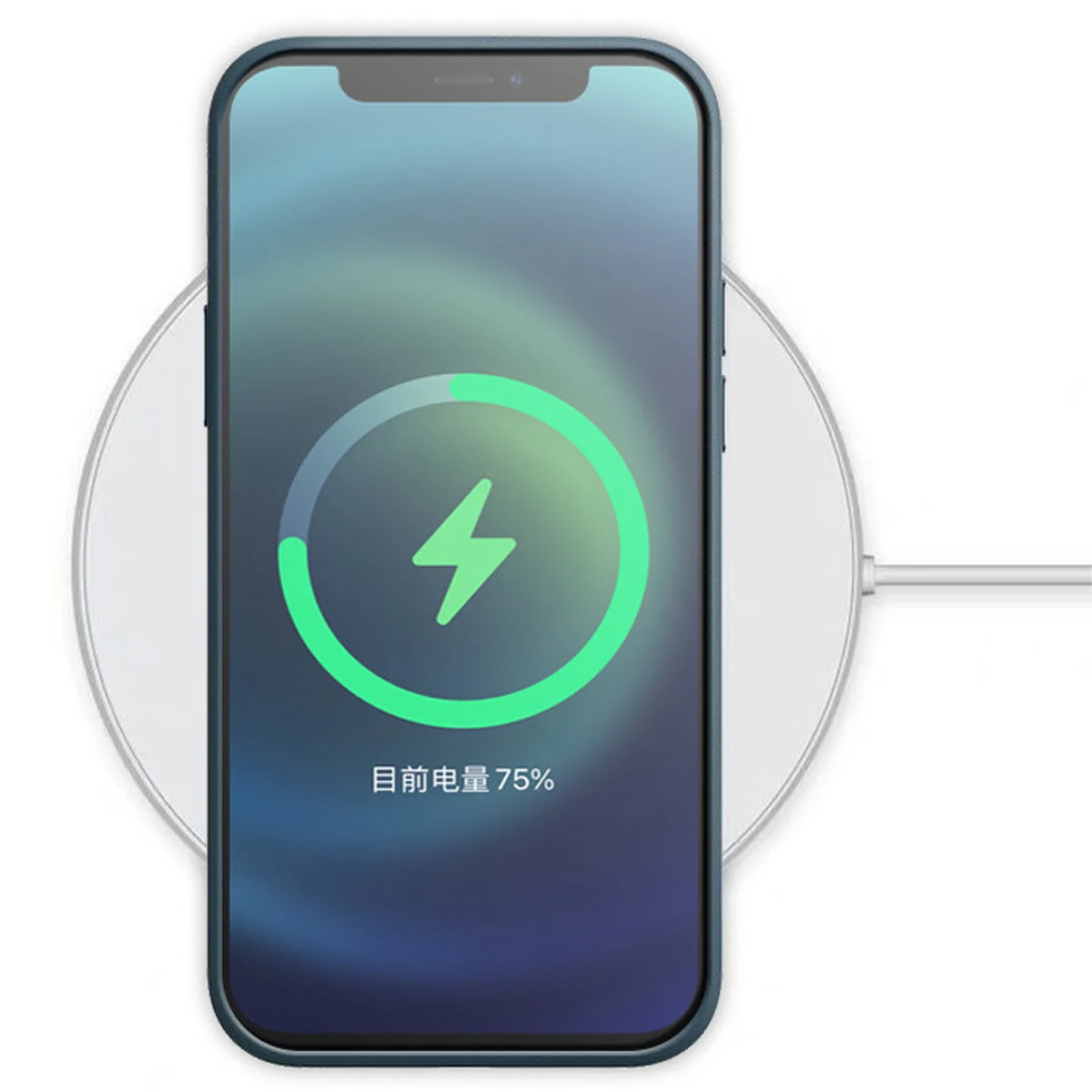 Шкіряний чохол Leather Case (AAA) with MagSafe для Apple iPhone 12 Pro / 12 (6.1 ") Baltic Blue