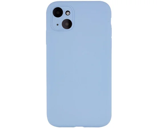 Чехол Silicone Case Lakshmi Square Full Camera для Apple iPhone 12 (6.1") Голубой / Mist blue