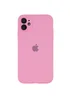 Чохол Silicone Case Full Camera Protective (AA) для Apple iPhone 12 (6.1 ") Рожевий / Light pink